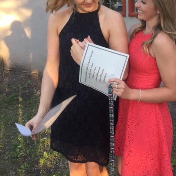 MinkPink Navy Lace Mini Dress - Picture 7 of 7